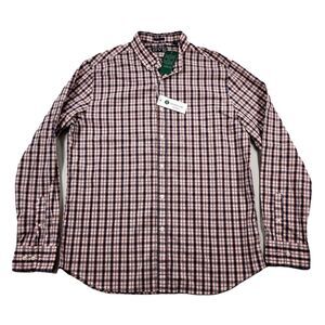 Rye Stitch‎ Fix Button Down Shirt Mens XLT XL Tall Coral Plaid Long Sleeve NEW